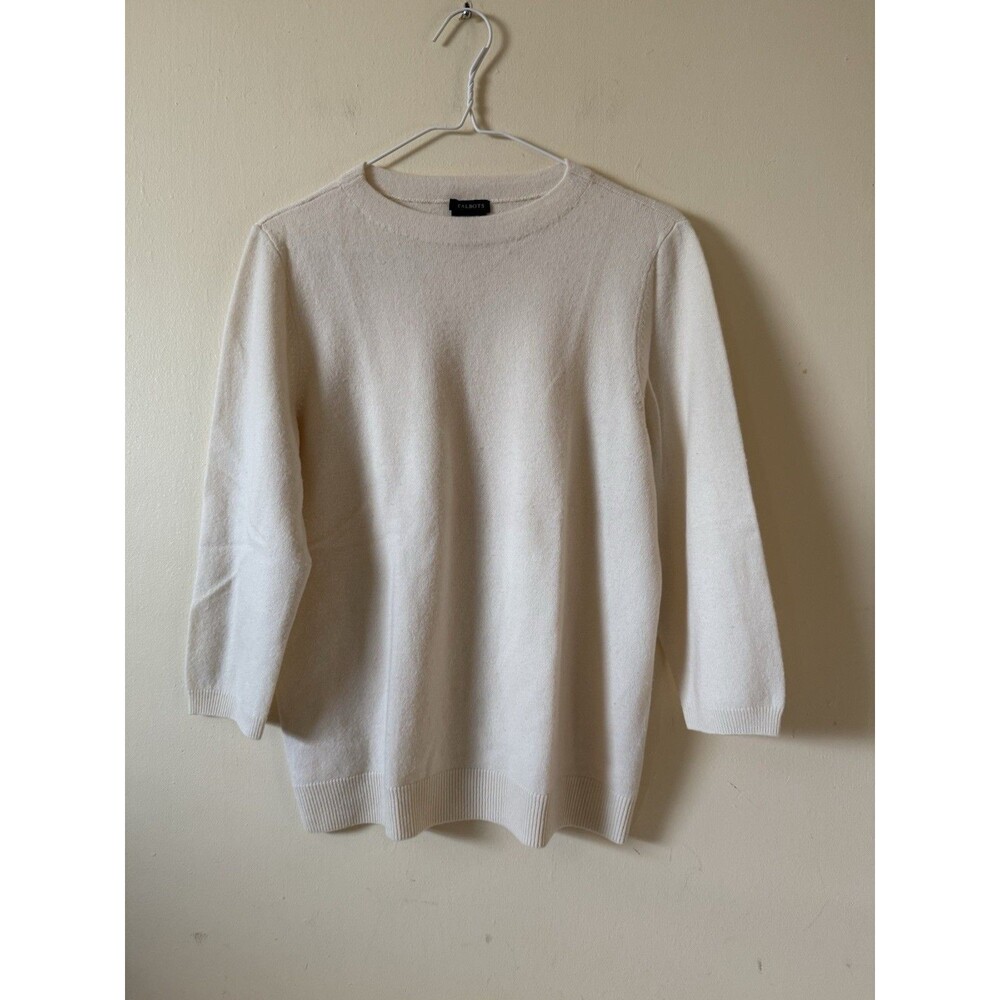 Talbots Cream Crewneck Sweater